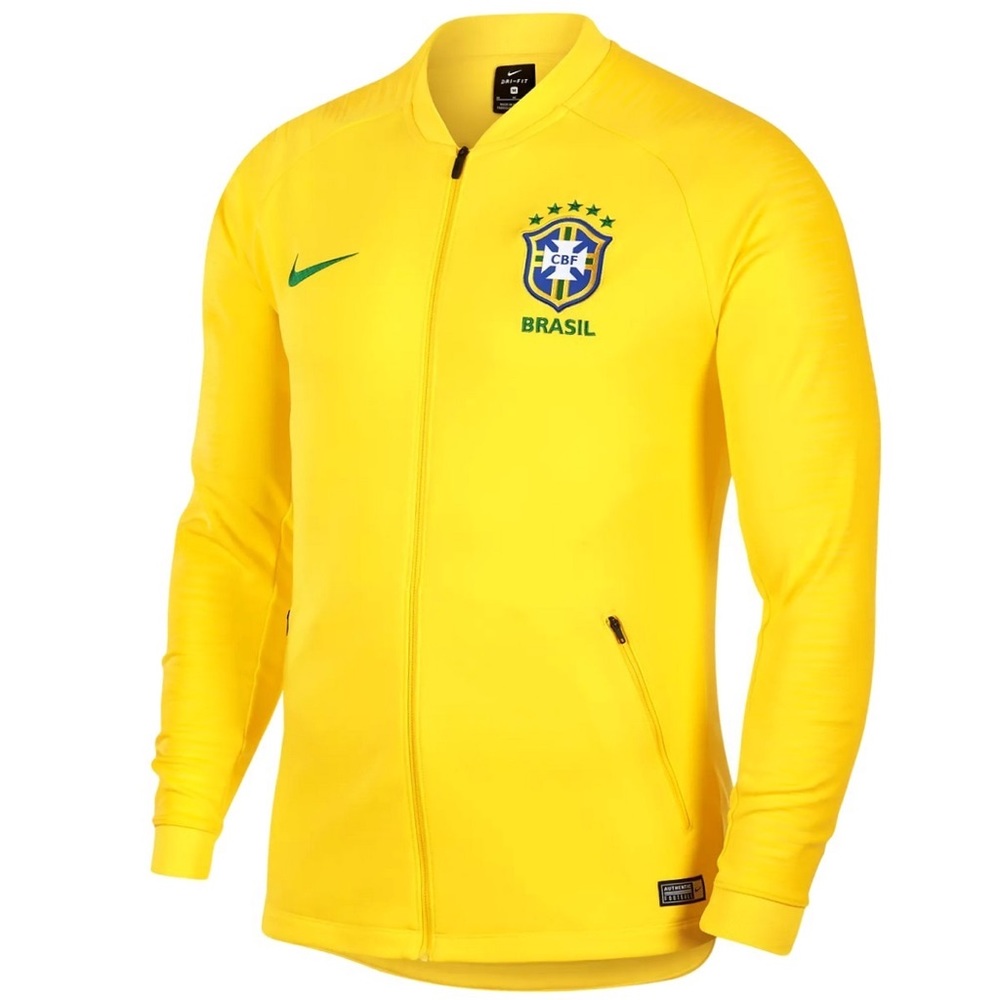 Nike Brazil 2018 Yellow Tracksuit Jacket